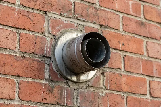 Aansluiting van een concentrische rookgasafvoer
